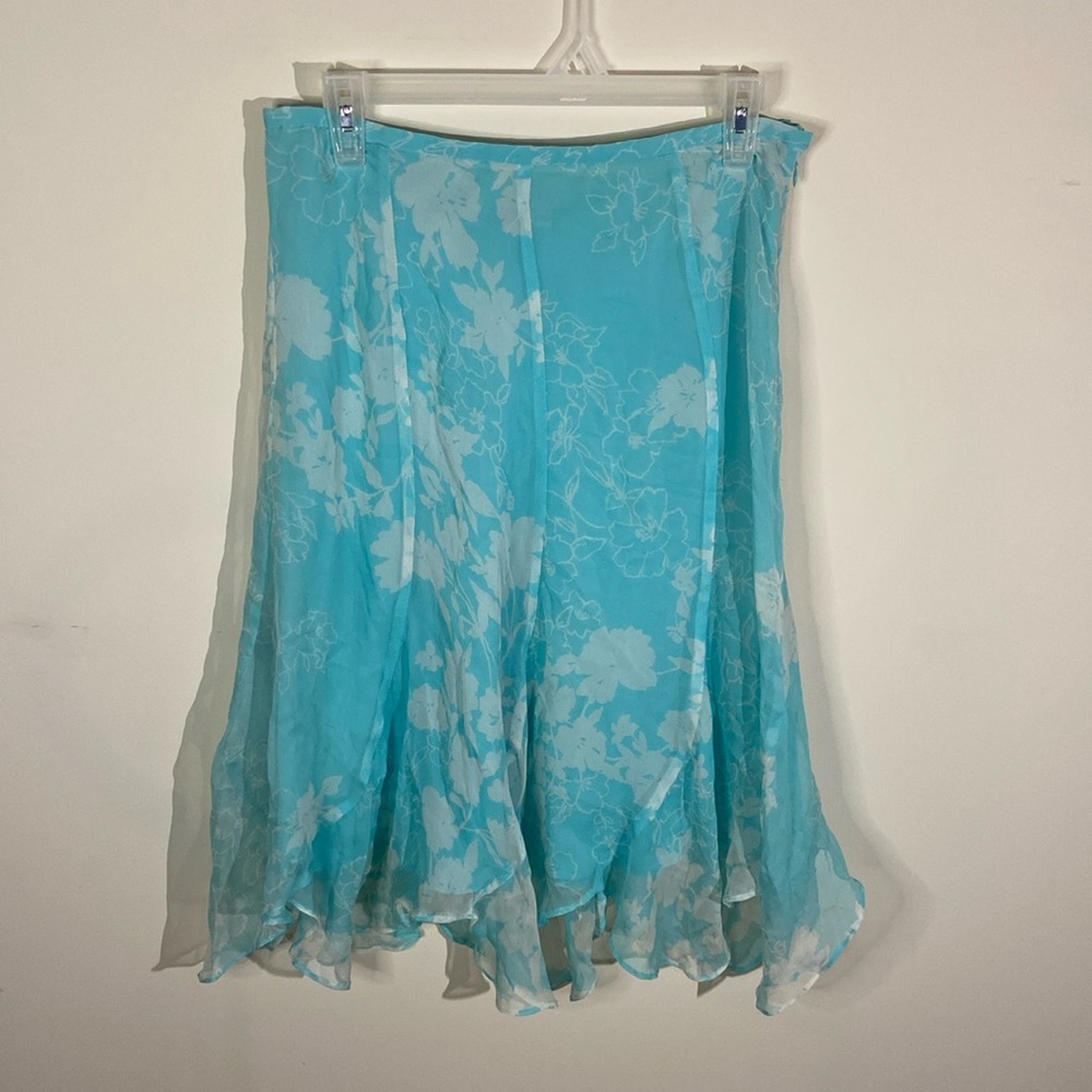 Vintage ICE Y2K Midi Skirt 100% Silk Size 10